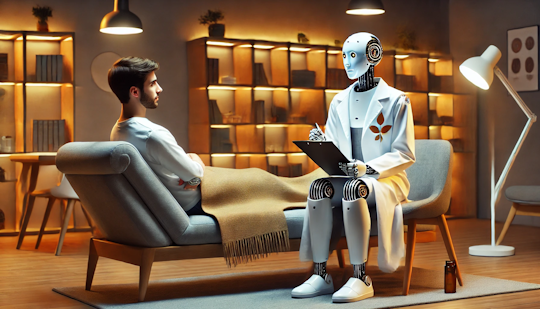Image representing title 'The Artificial Emotionally Intelligent Therapist'